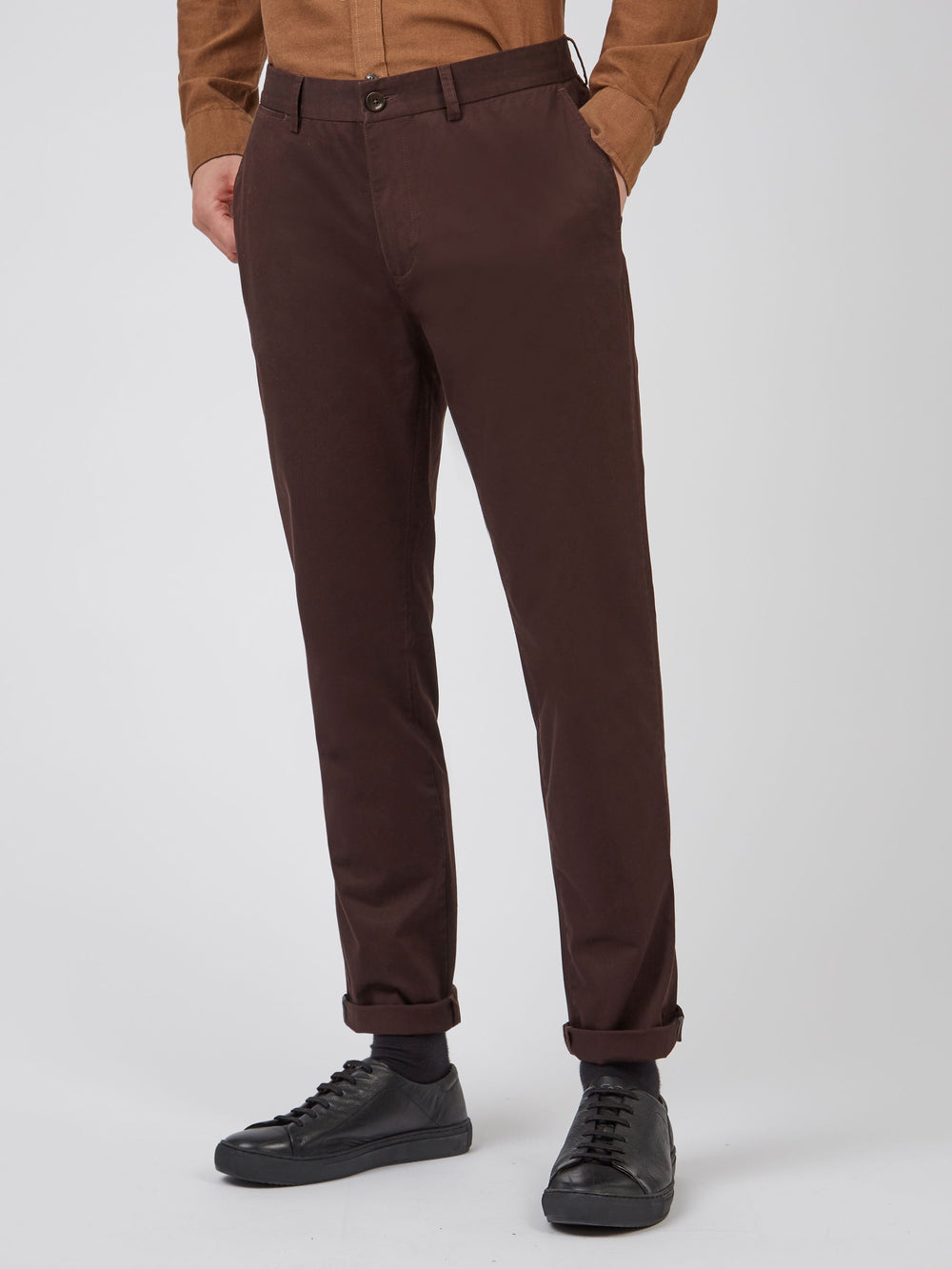 Pantalon Ben Sherman Signature Slim Stretch Chino Rojas | QNEOMAJ-84