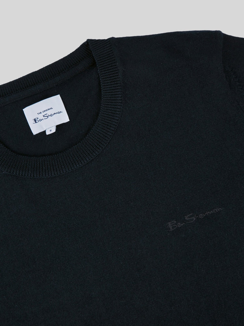 Prendas De Punto Ben Sherman Signature Crewneck Negras | UQCRMIN-98