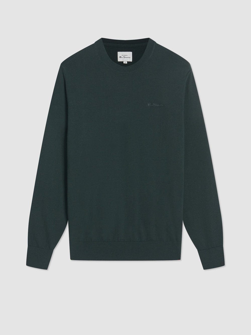 Prendas De Punto Ben Sherman Signature Merino Crewneck Verde Oscuro | TMWKDHZ-29