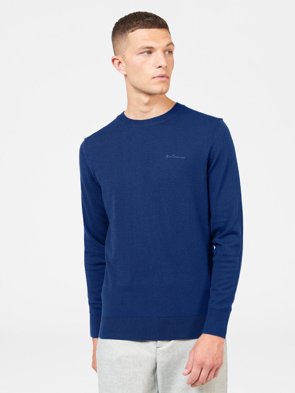 Prendas De Punto Ben Sherman Signature Merino Crewneck Azules | BYFLNOW-40