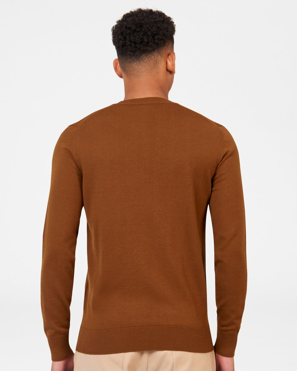 Prendas De Punto Ben Sherman Signature Merino Crewneck Marrones | XQNCSFU-69