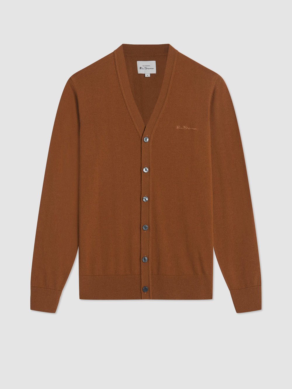 Prendas De Punto Ben Sherman Signature Merino Cardigan Marrones | ODWPAKB-60