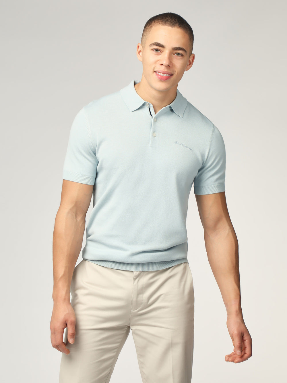 Prendas De Punto Ben Sherman Signature Short Sleeve Polo Azules | SYVBLRI-62