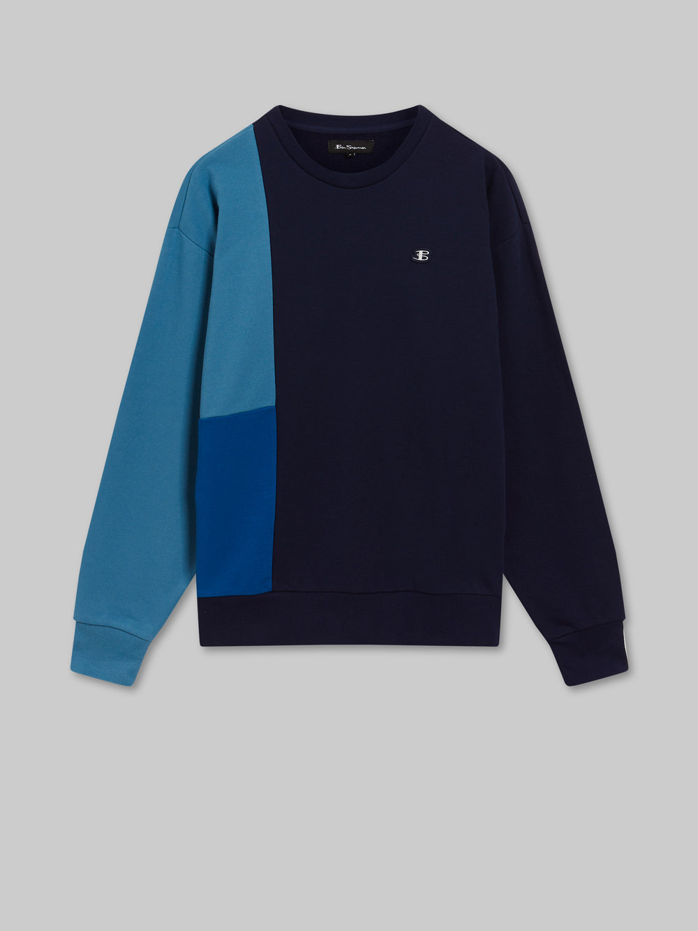 Sudaderas Ben Sherman B by Ben Sherman Colorblock Crewneck Azules | TFHVZNG-05