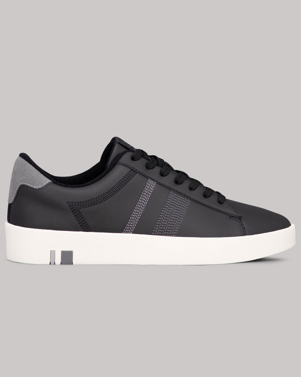 Zapatillas Ben Sherman Boxwell Negras Blancas Gris | KBIAFTV-42