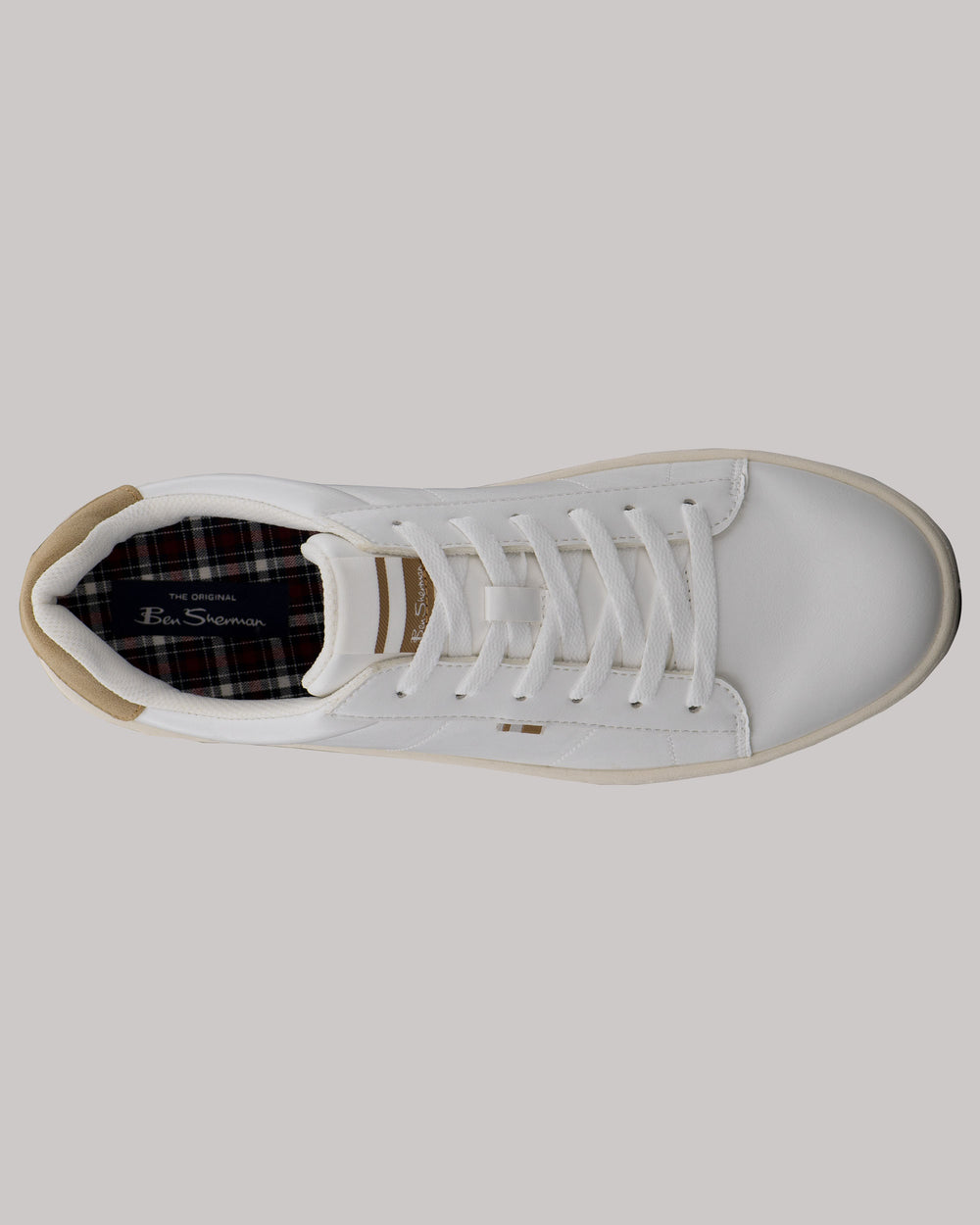 Zapatillas Ben Sherman Hampton Blancas Marrones | JIZPGOH-65