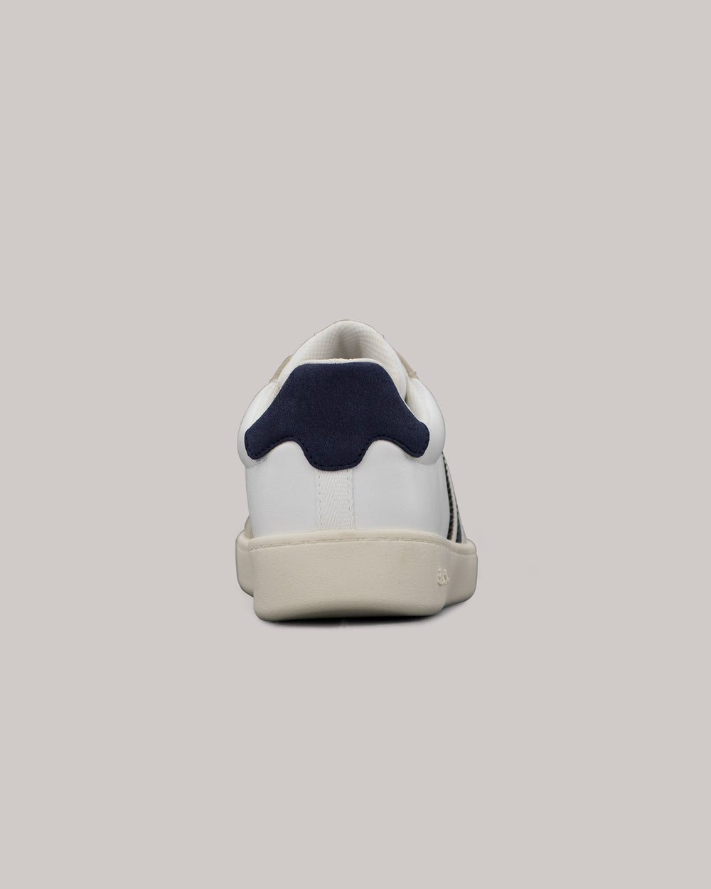 Zapatillas Ben Sherman Hyde Navy Stripe Blancas | HVQNYPK-96