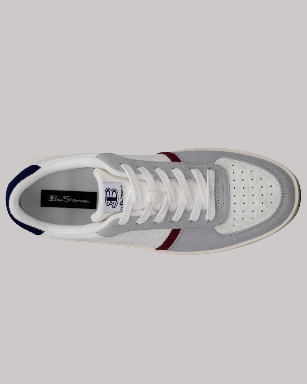 Zapatillas Ben Sherman Richmond Blancas Azul Marino | OWAHSMX-75